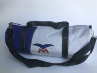 Roundbag Segeltasche aus Dacron weiss blau „Mittel „