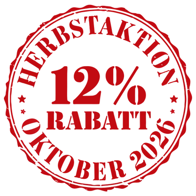 Herbstaktion 2026: im Oktober 12 % Rabatt – Aktions-PDF öffnen